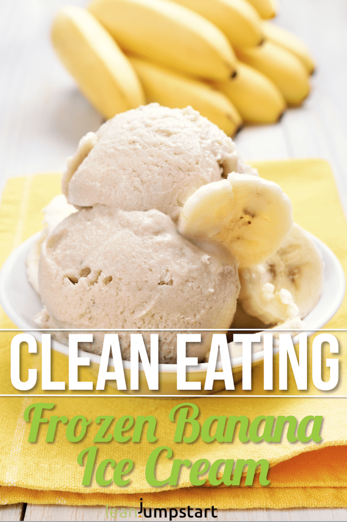 Frozen banana ice cream with just one ingredient - creamy & clean