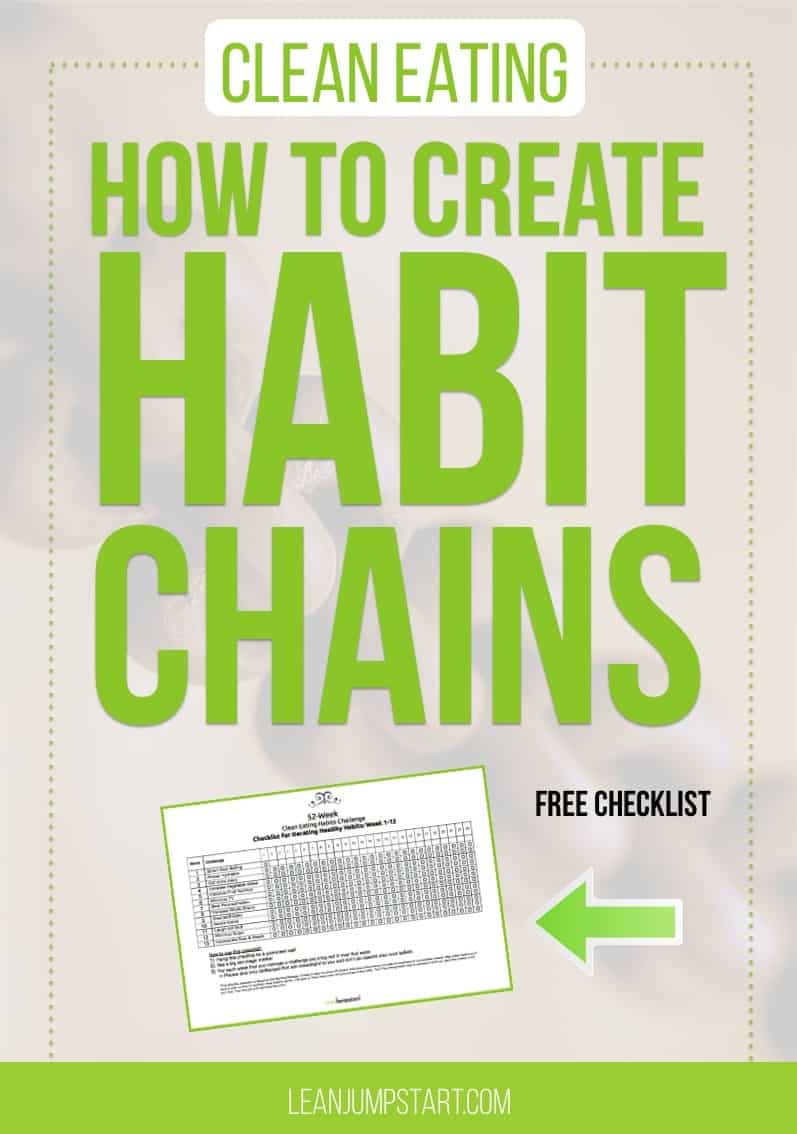 healthy habit changes: How to create behavior chains and simplify clean eating