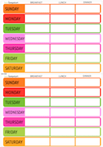 meal planner small