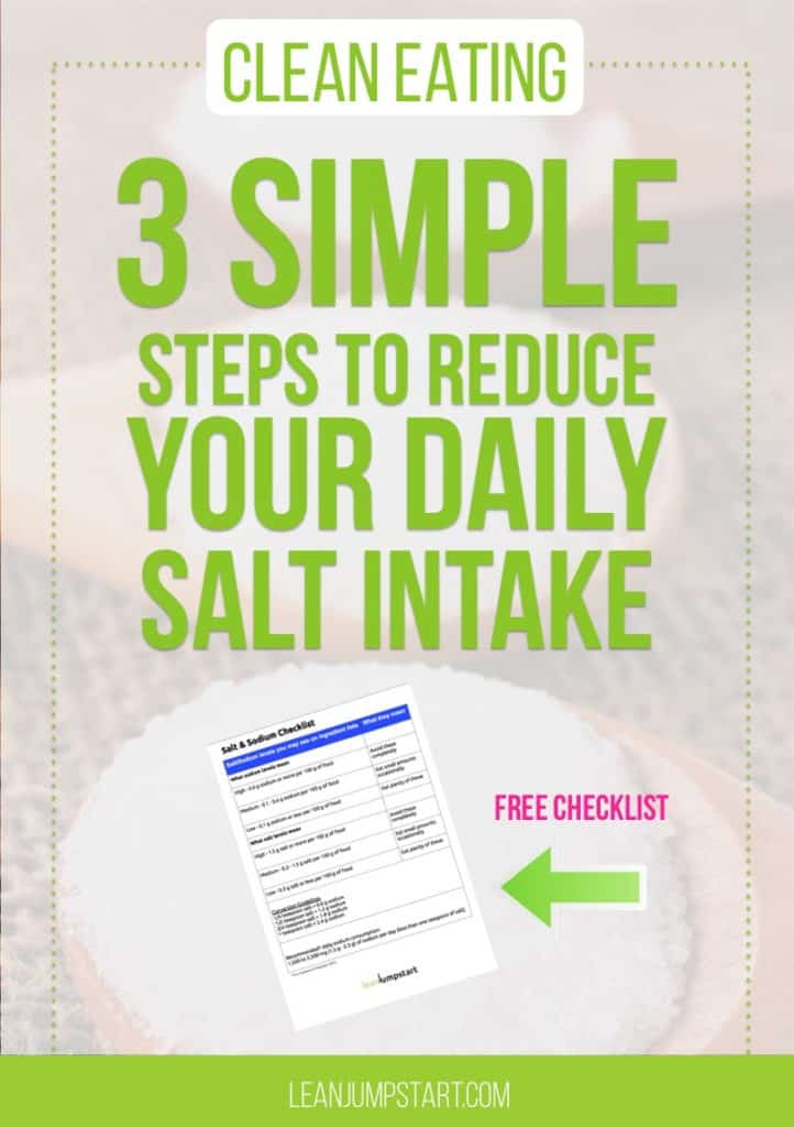 Low Sodium Foods 3 simple steps to reduce daily salt intake (+ checklist)