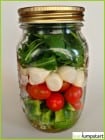 clean eating mason jar salad italian style