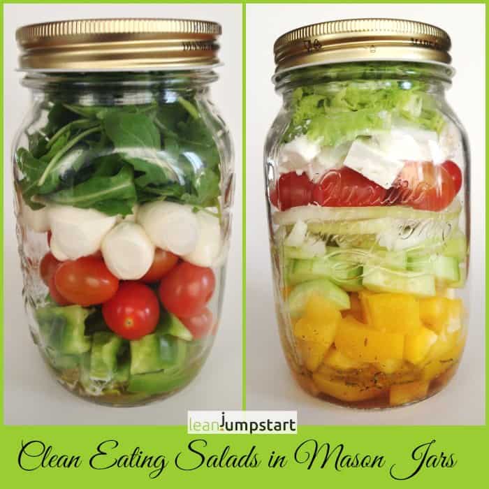 5 Mix & Match Mason Jar Salad Recipes {Healthy Lunches}