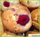 clean eating raspberry muffins
