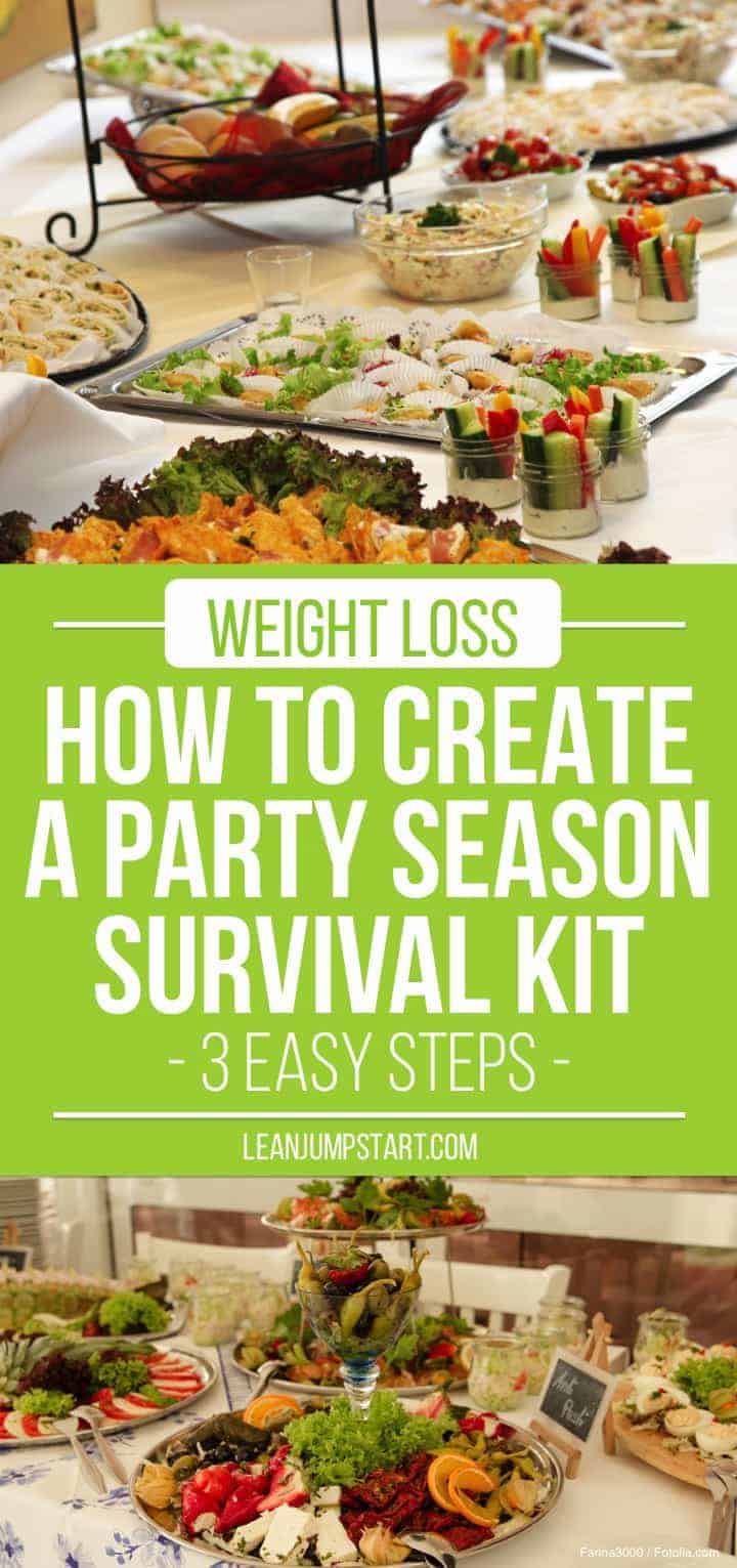 healthy party food: 3 easy steps to create a party season survival kit