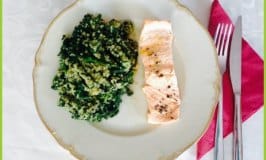 Clean Eating Steamed Salmon with Quinoa Spinach: Quick and Easy