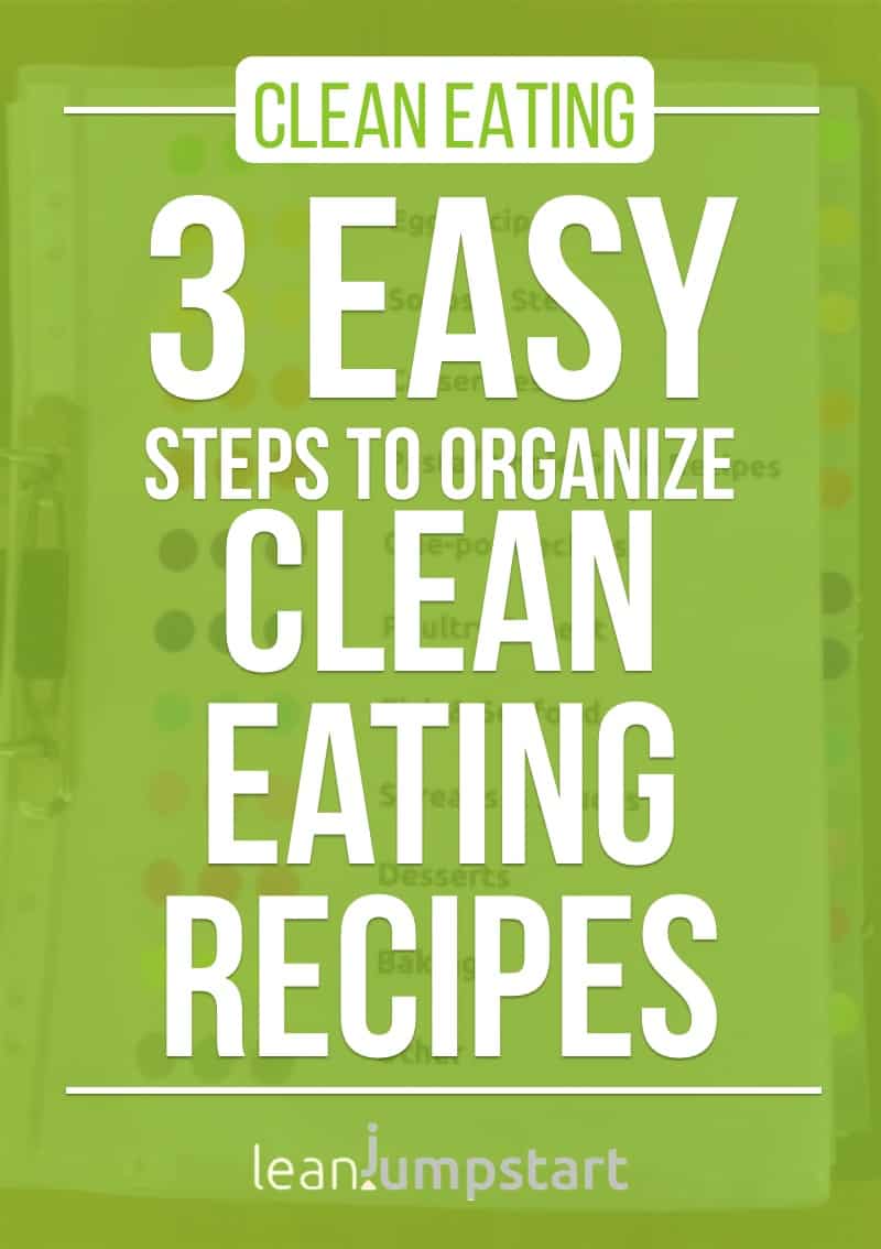 recipe organization: 3 easy steps to organize clean eating recipes