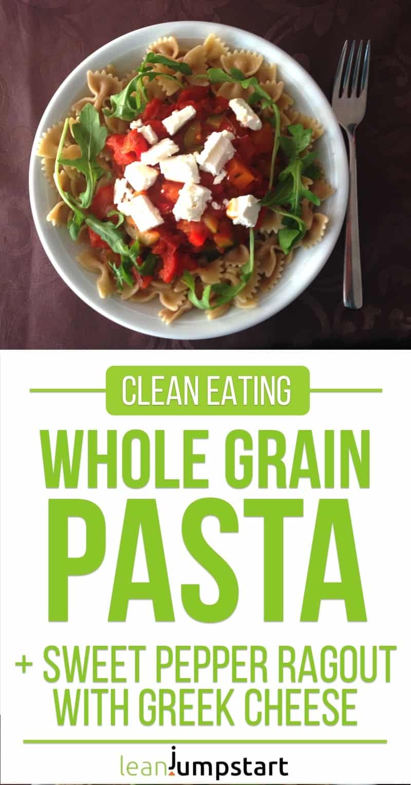 clean eating whole grain pasta