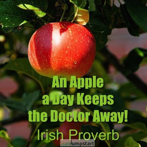 picture quote apple a day