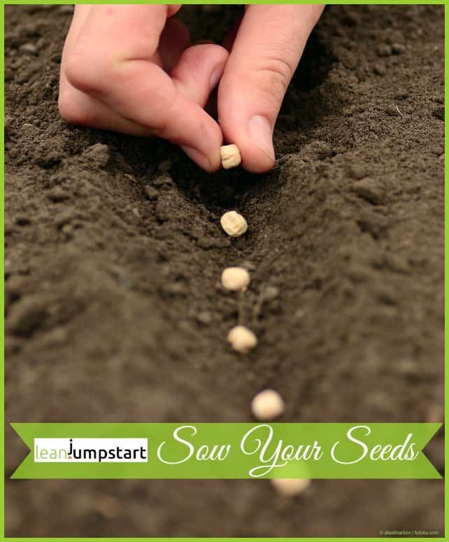 clean food habits: sow your seeds