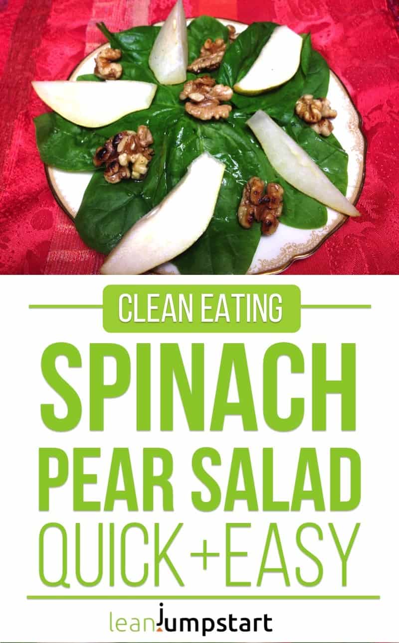 clean eating pear salad