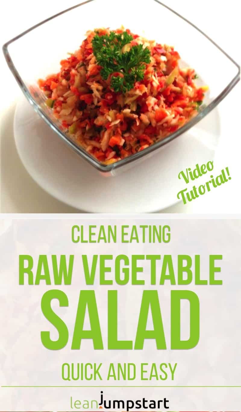 clean vegetable salad