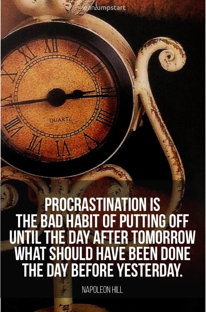 procrastination is the bad habit