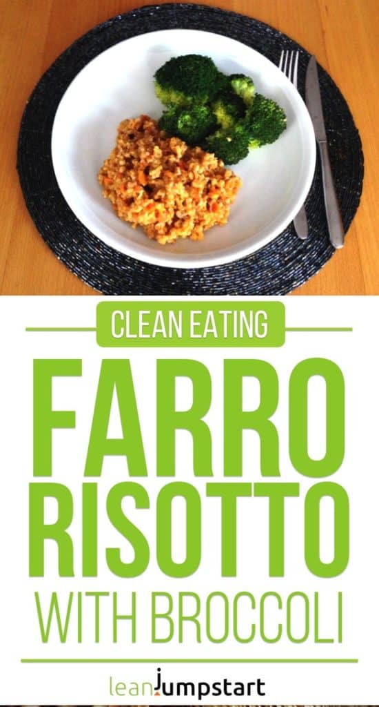 Farro risotto with broccoli and carrots tasty and easy