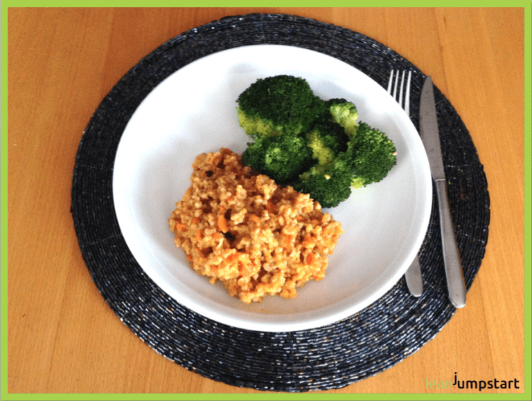 Farro risotto with broccoli and carrots tasty and easy