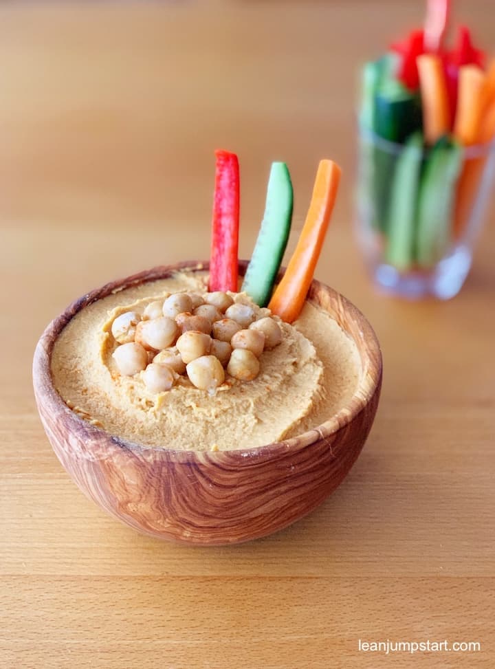 homemade hummus