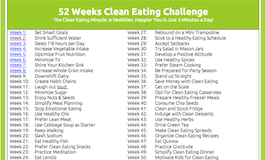 Grab Your Free 52 Weeks Clean Eating Schedule