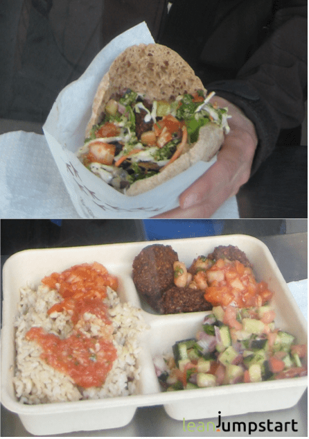 falafel meals at mauz