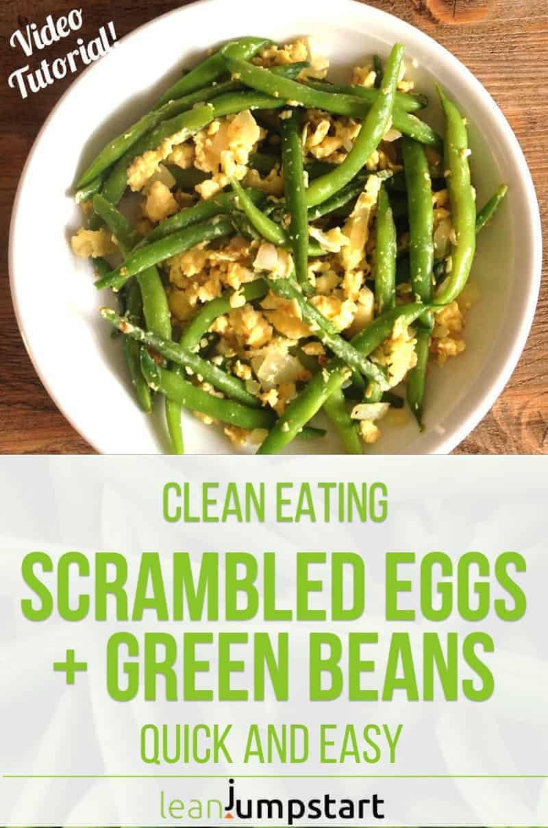 CREAMY Scrambled Eggs with Green Beans