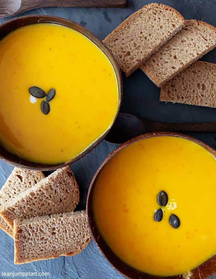 red kuri squash soup