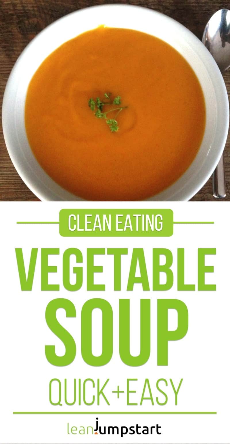 Homemade easy vegetable soup: quick, super creamy & fiber-rich (vegan)