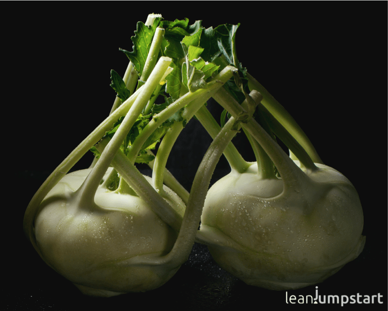 Kohlrabi or cabbage turnip