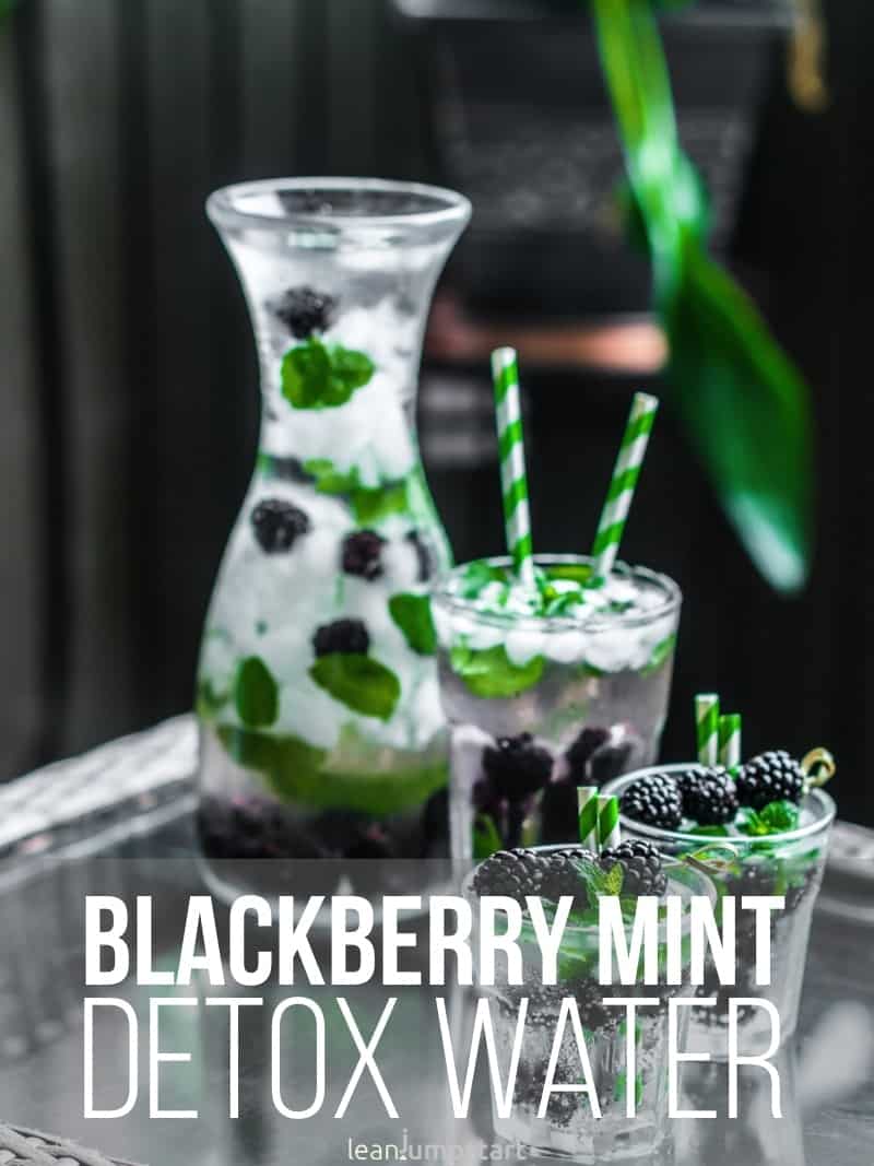 blackberry mint detox water