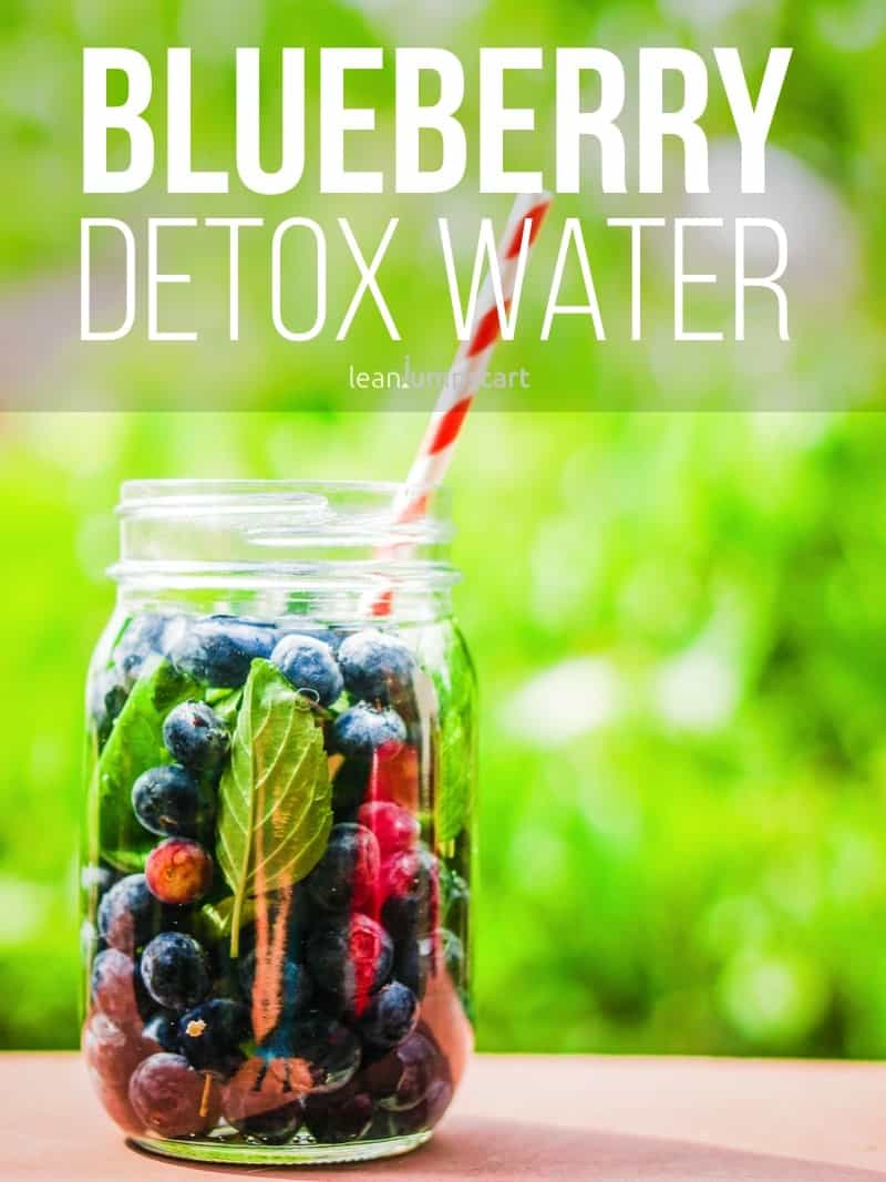 blueberry detox water with rich anti-oxidant properties