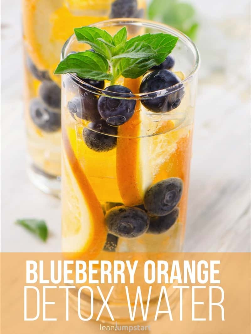 blueberry orange vitamin bomb: a detox water that boosts metabolism
