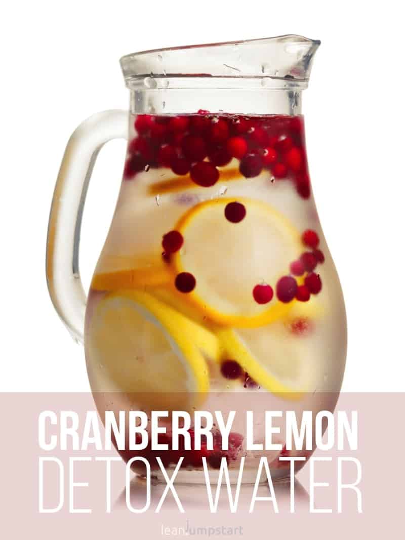 cranberry lemon detox water