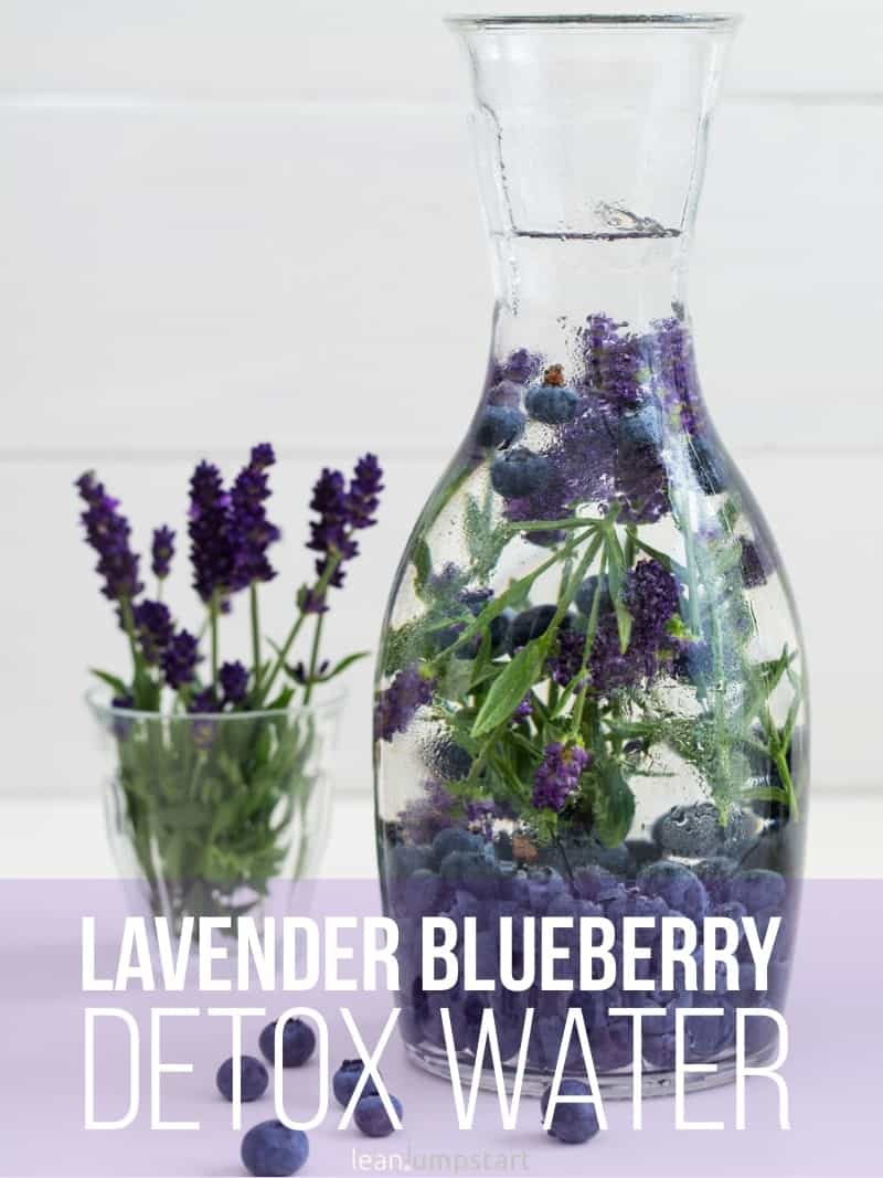 avender blueberry detox water