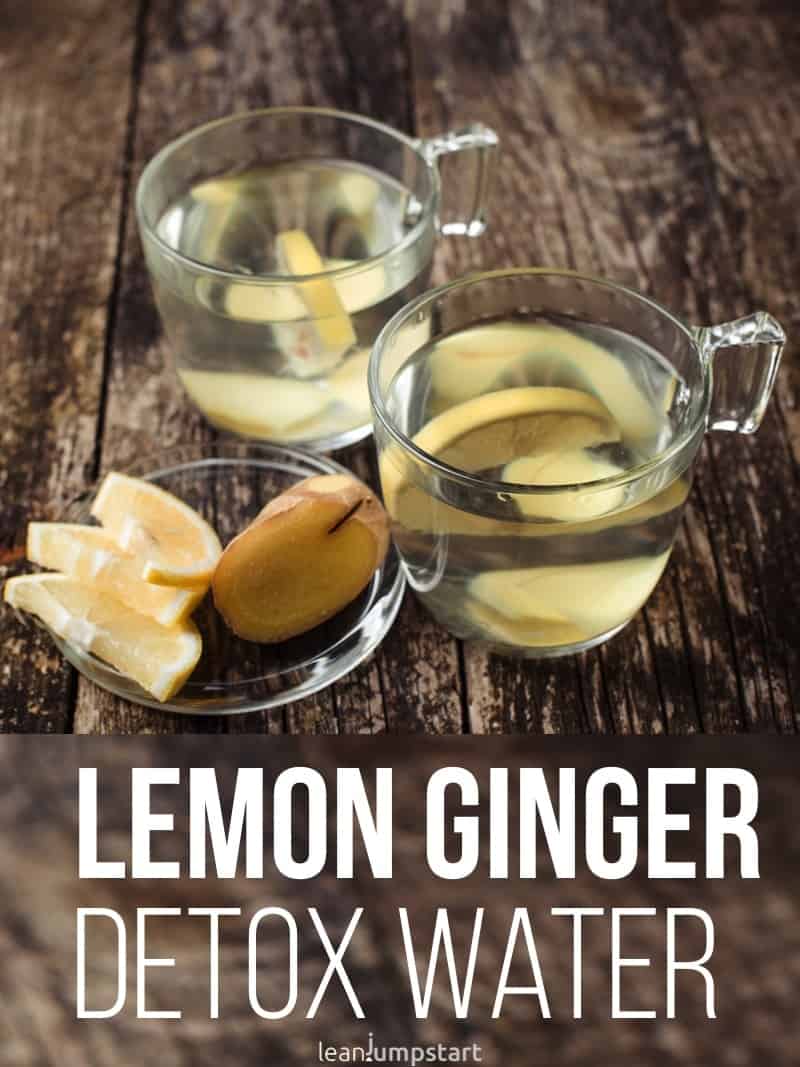 lemon ginger infused water