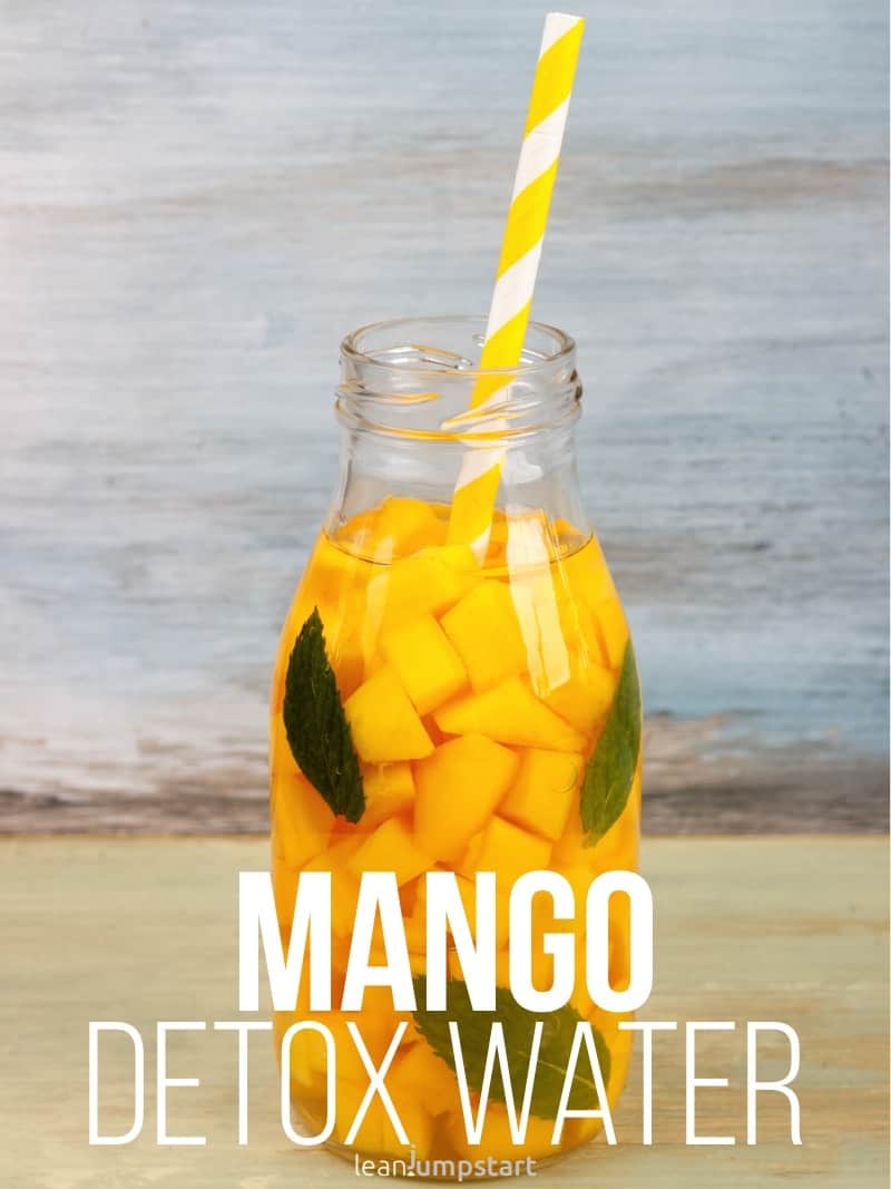 mango infused water for a glowing complexion