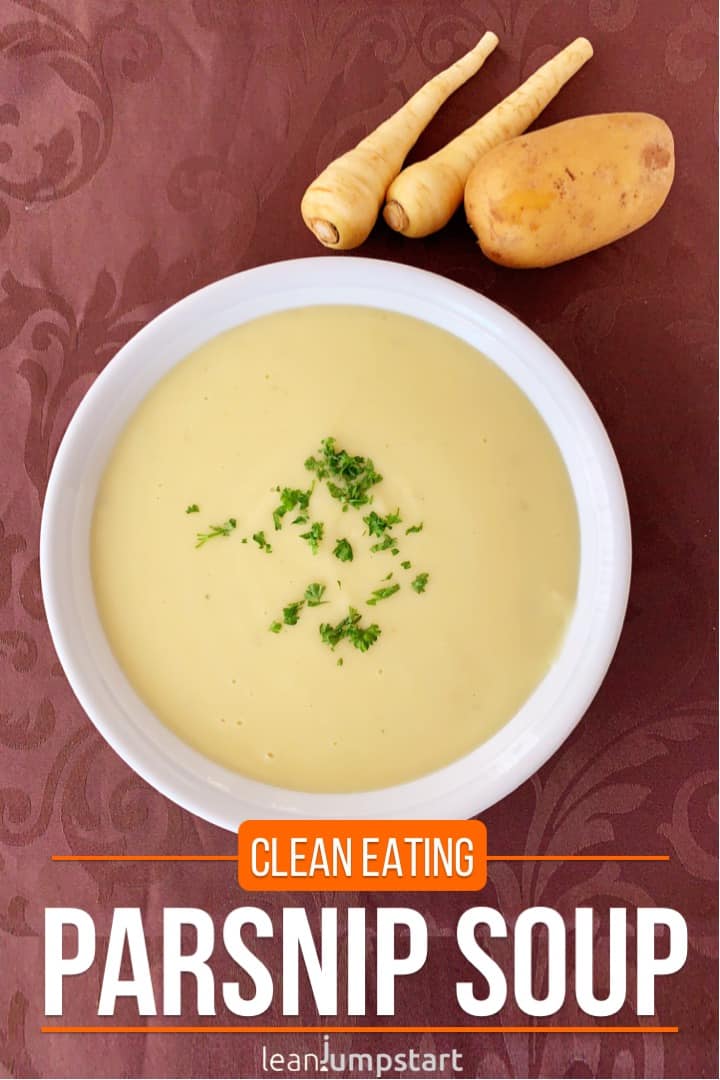 Parsnip Soup with Potatoes - an easy high fiber meal (30 minutes)