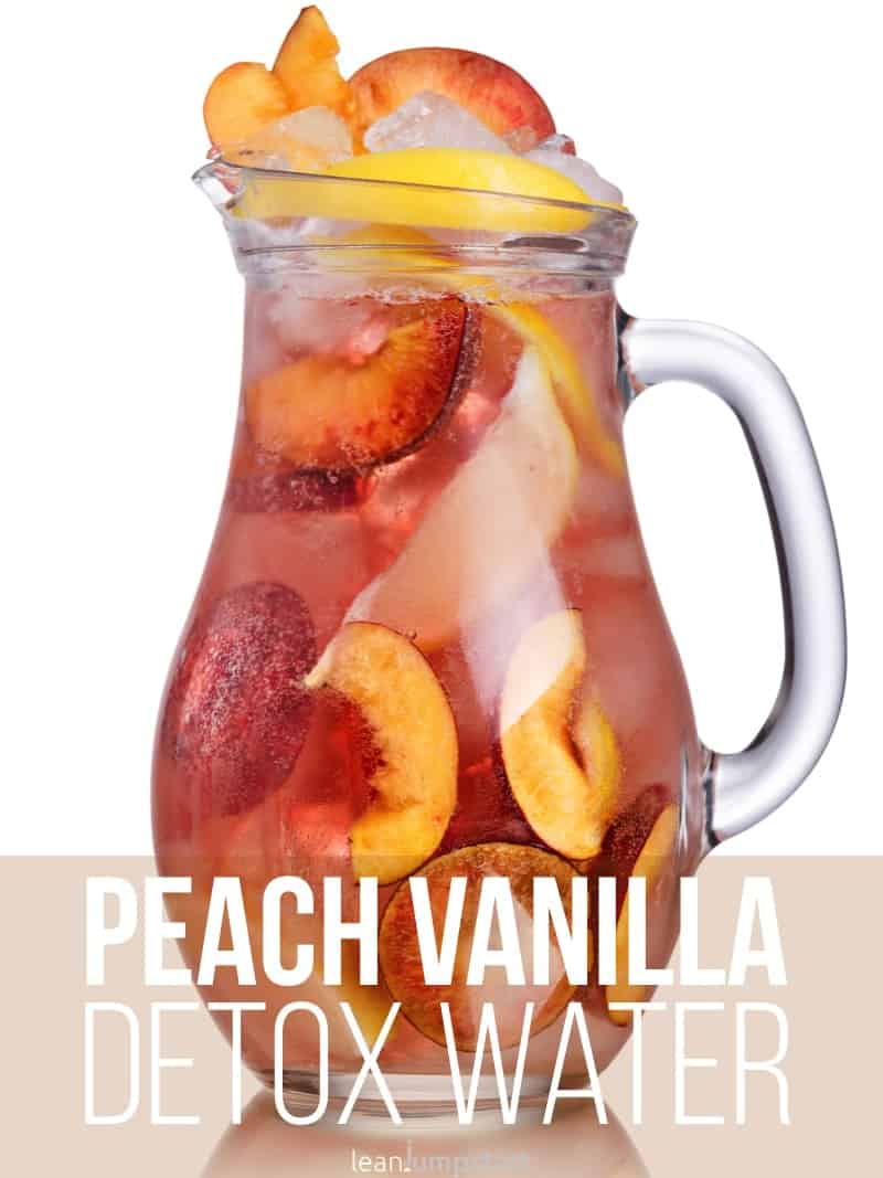 peach vanilla detox water - the happiness booster