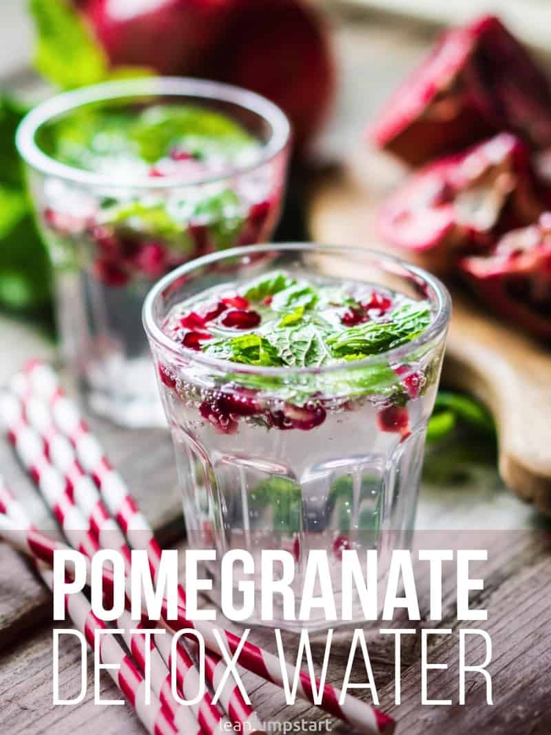ppomegranate mint water - chill and enjoy!
