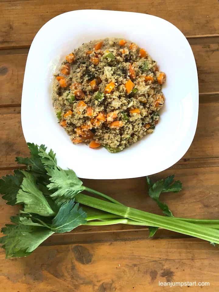 quinoa risotto with celery