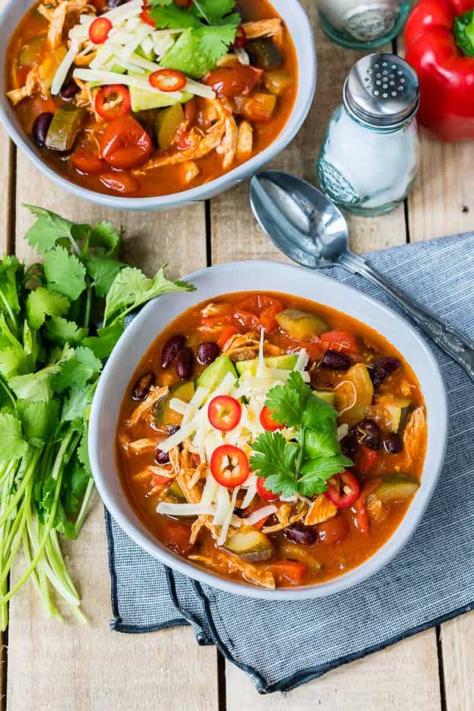 30 Minute Chicken Tortilla Soup CleanFoodCrush