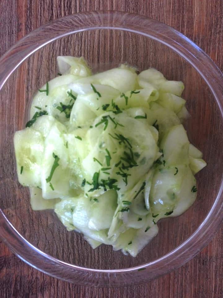 clean eating cucumber salad