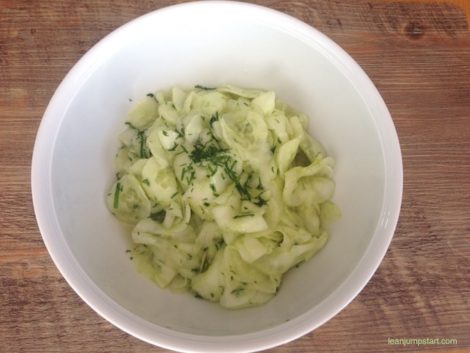 how can i thicken my cucumber salad