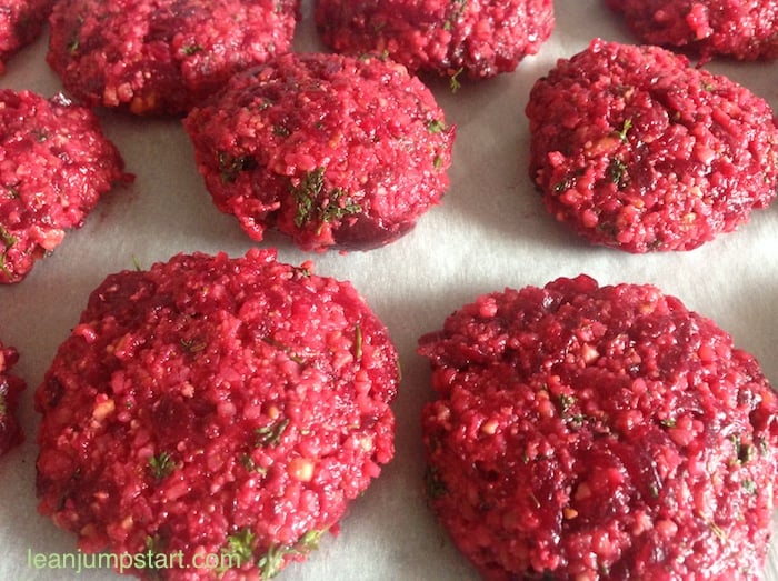 raw beet burger