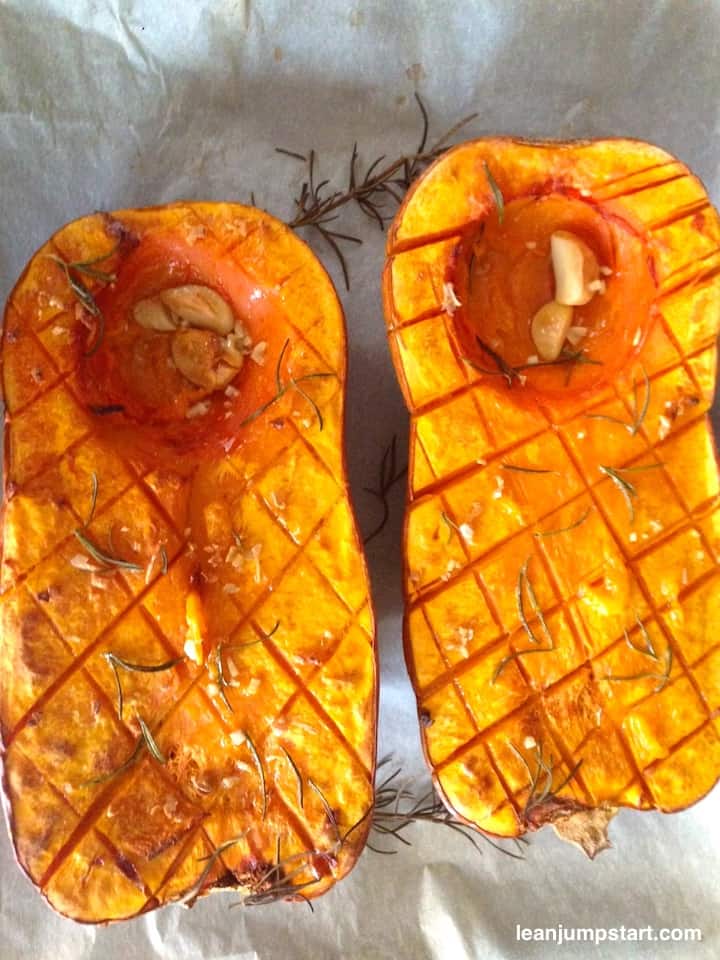 baked butternut squash