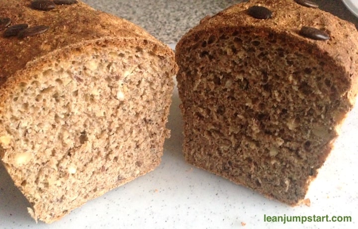 whole wheat bread with hazelnuts