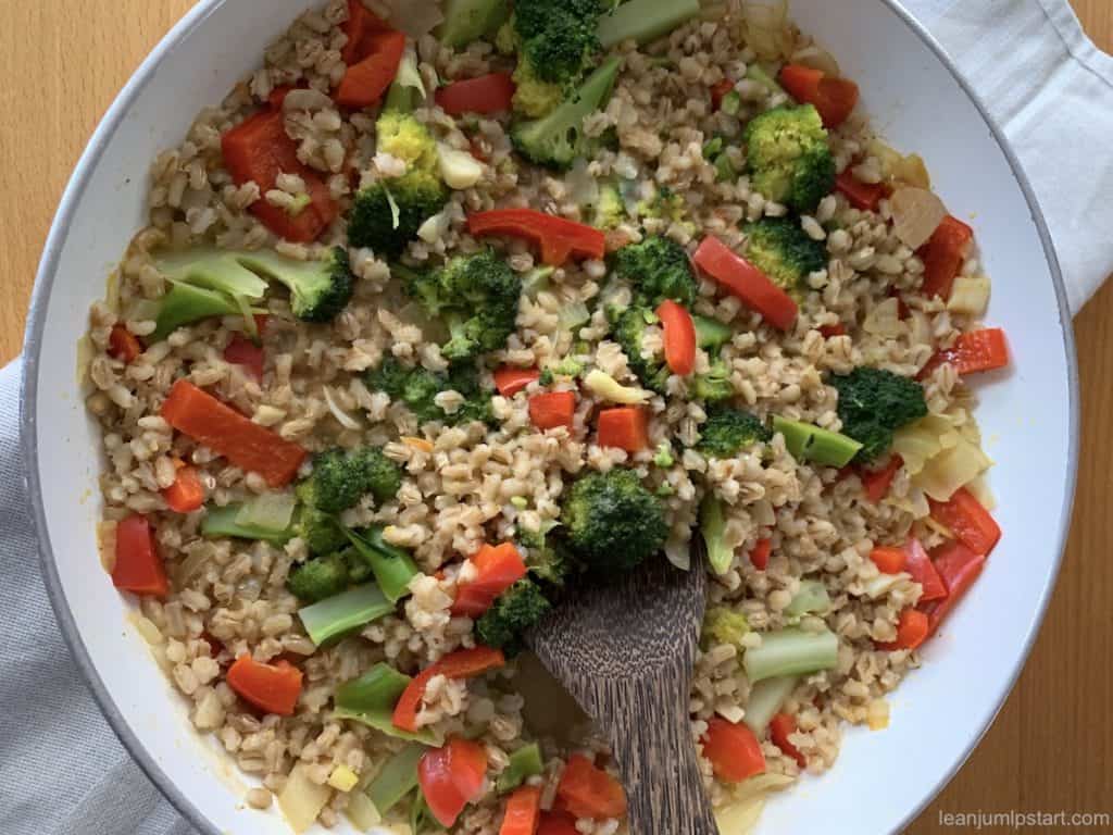 Barley risotto with broccoli a yummy way to eat more whole grains