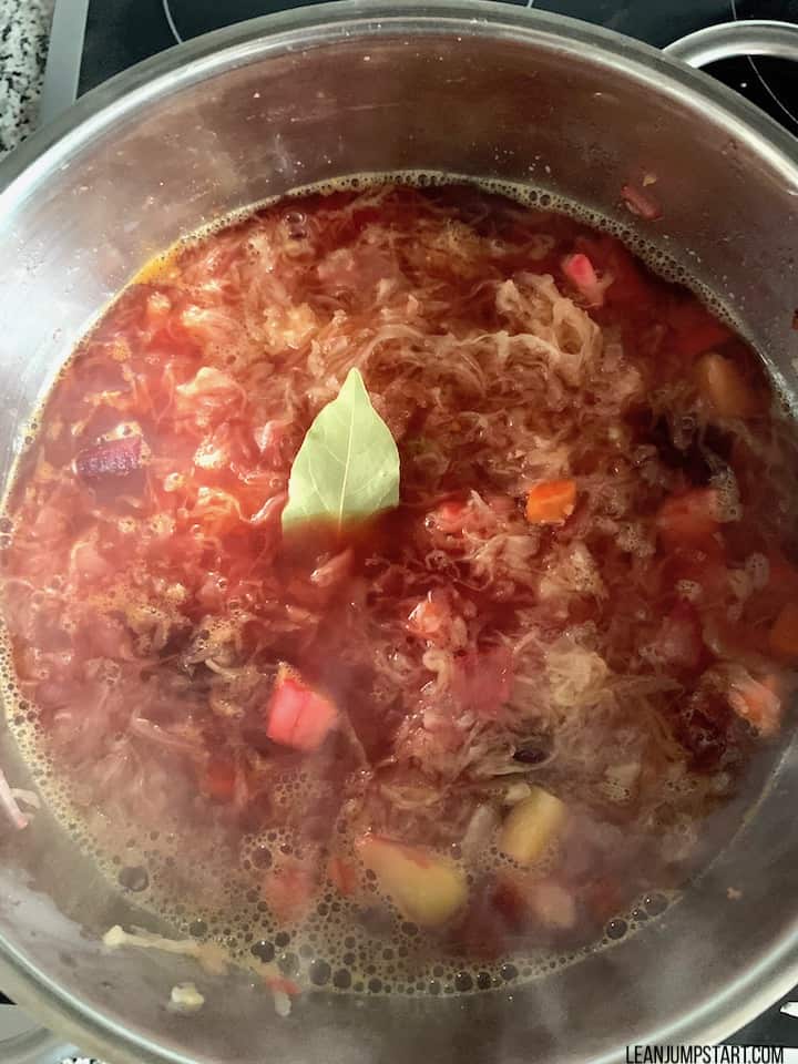 fill up vegetable broth