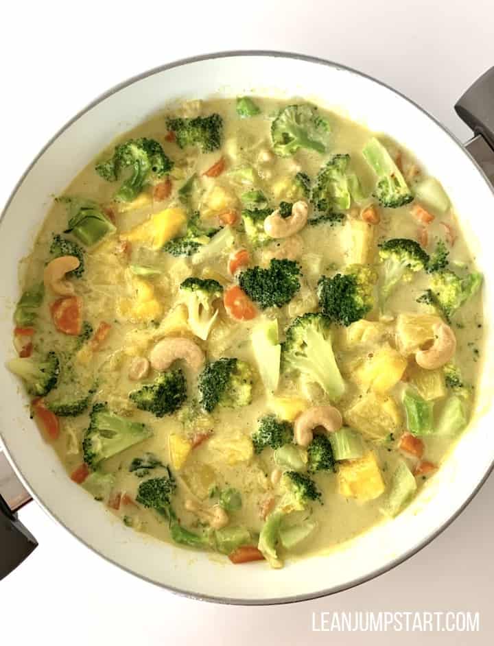 plant based mango curry