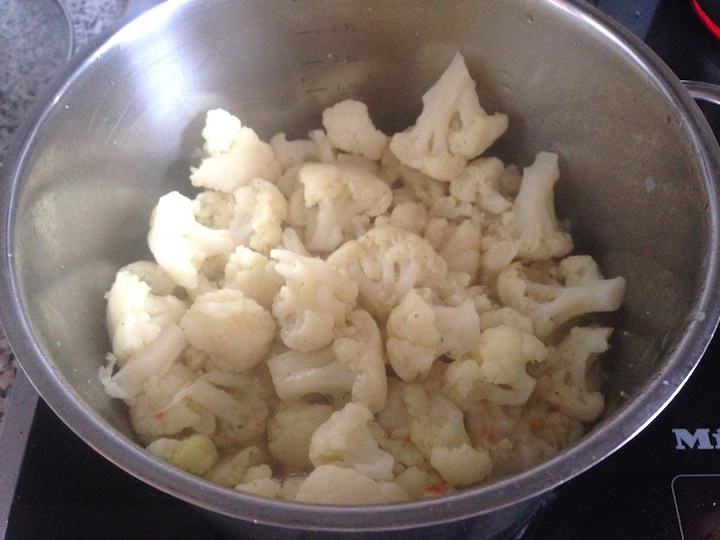 cooked cauliflower