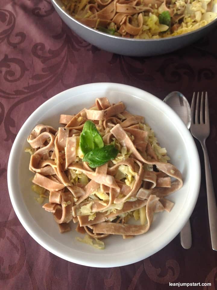 savoy cabbage tagliatelle