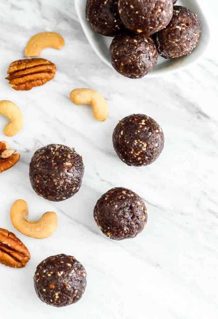 Vegan Paleo Brownie Energy bites