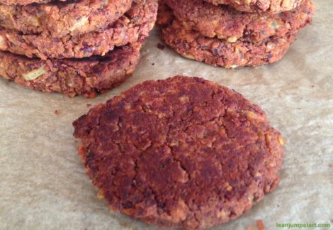 Kidney bean burger recipe and oven-baked)