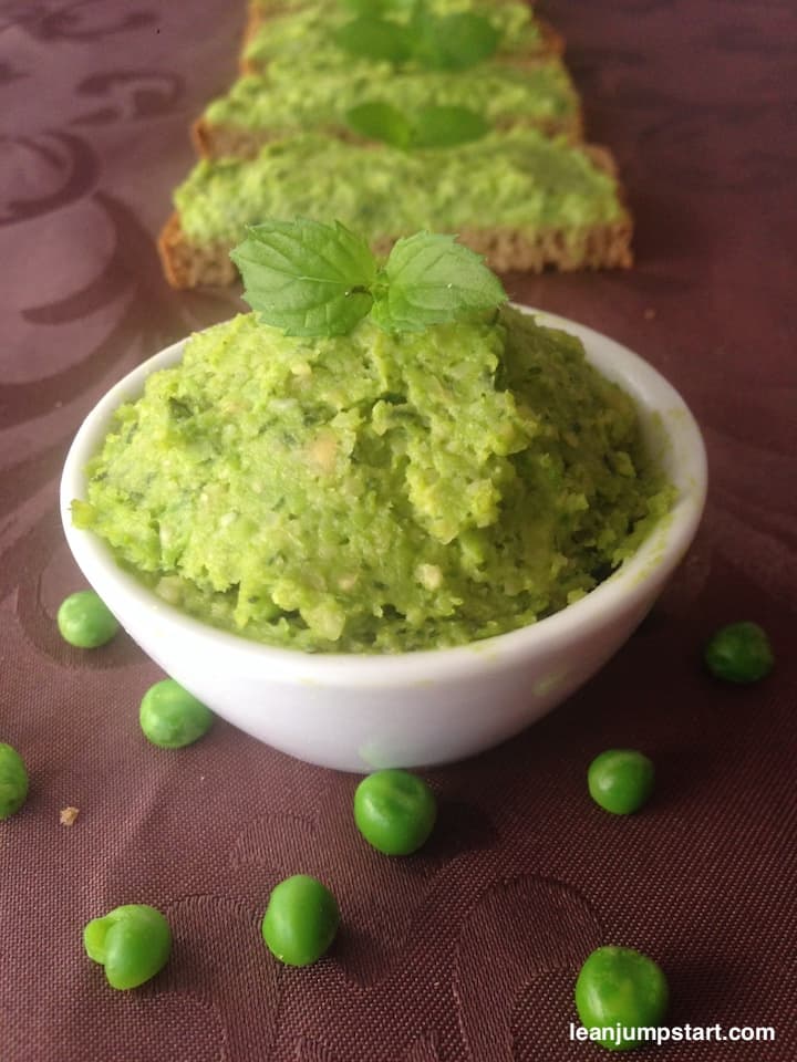 minted pea puree